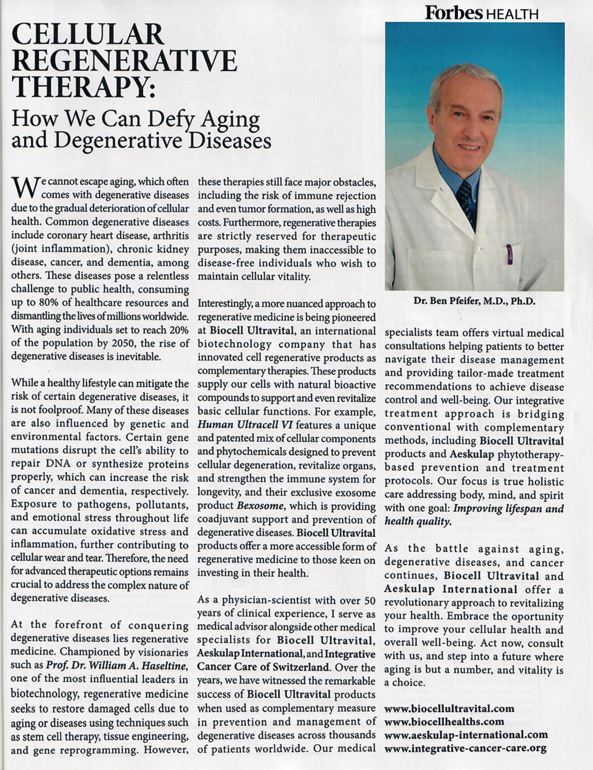 Forbes Health — Cellular Regenerative Therapy, 2024